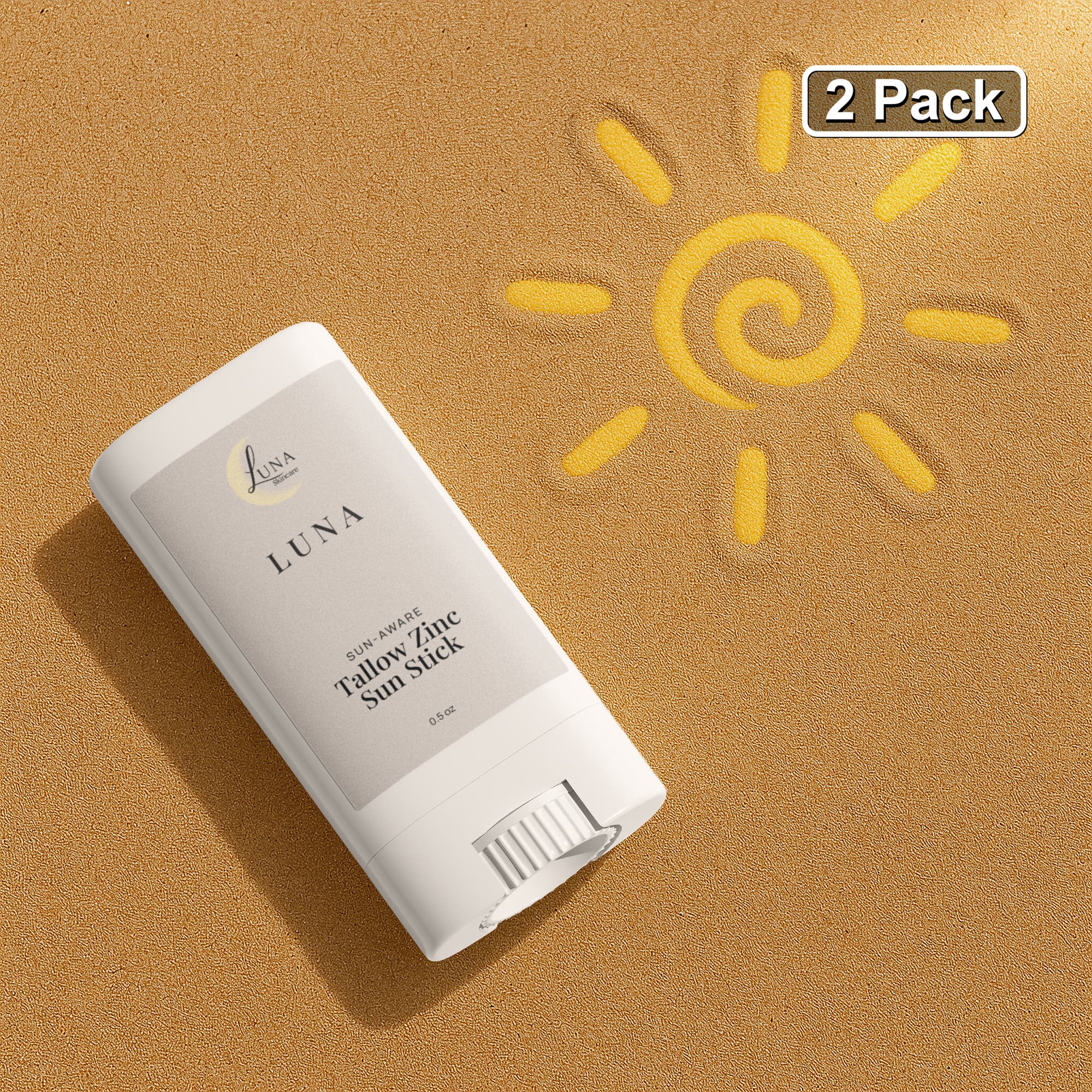 2 Pack - Tallow Zinc Sun Stick